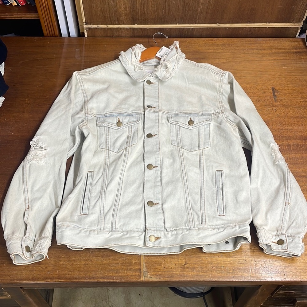 EPTM The Perfect Example Denim Bleached Jean Jacket $88 T-14